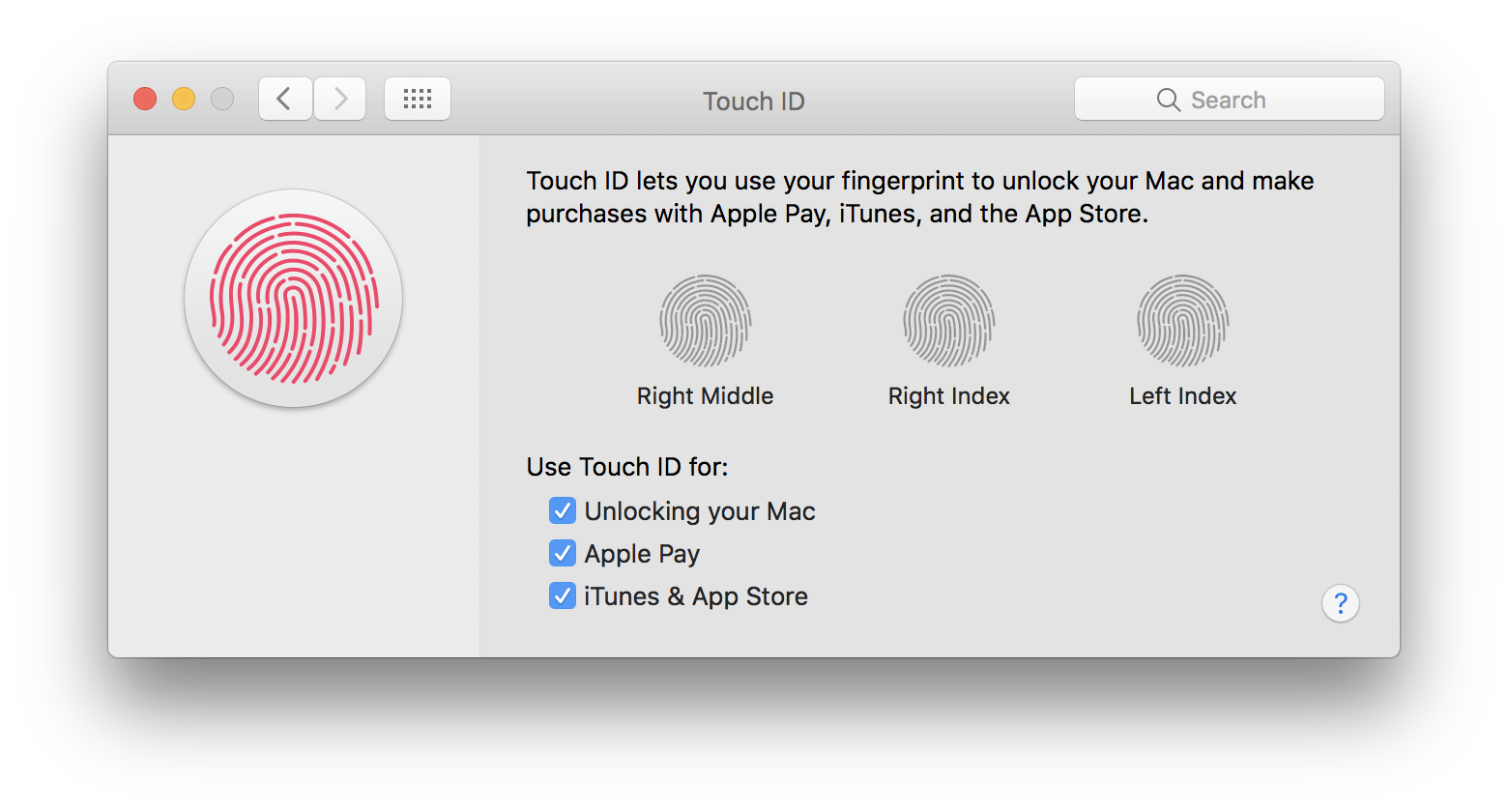 Mac Os X Allow Fingerprint For System